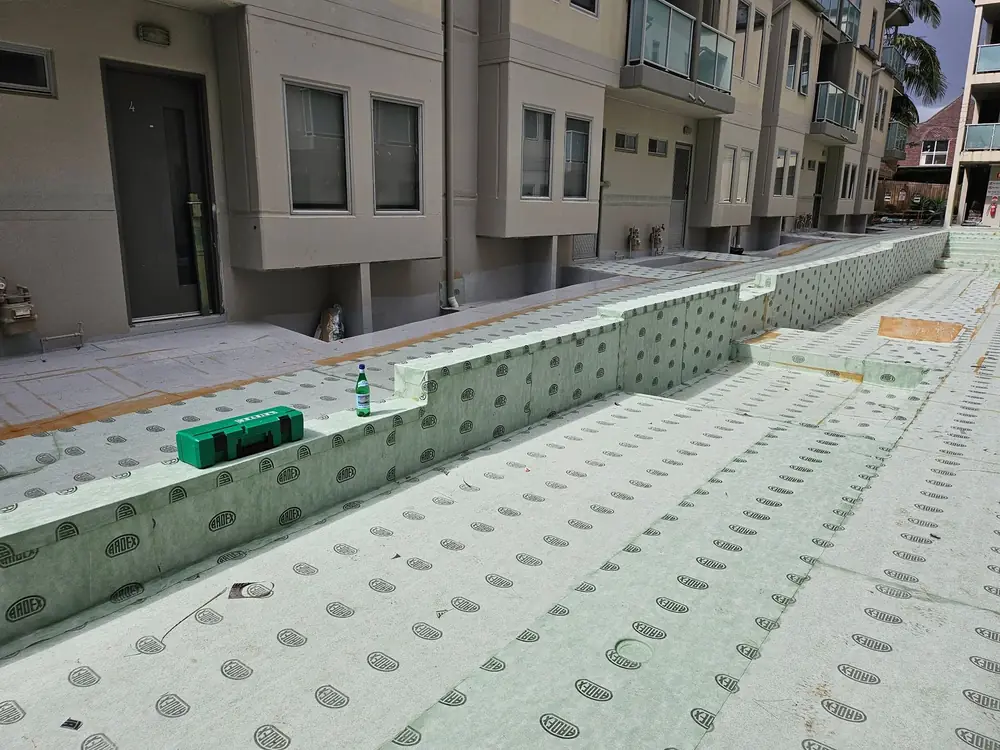 Strata courtyard waterproofing