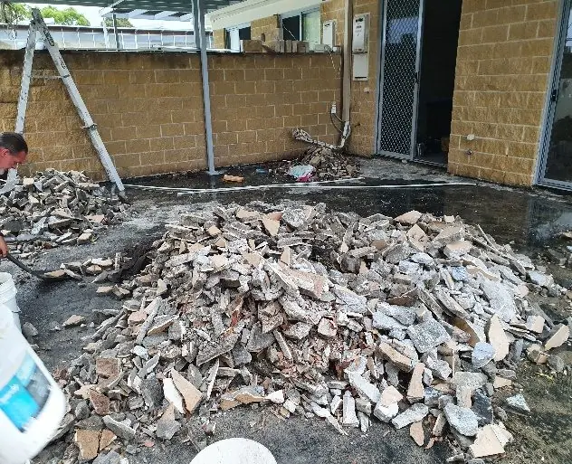 Demolition and reconstruction: before