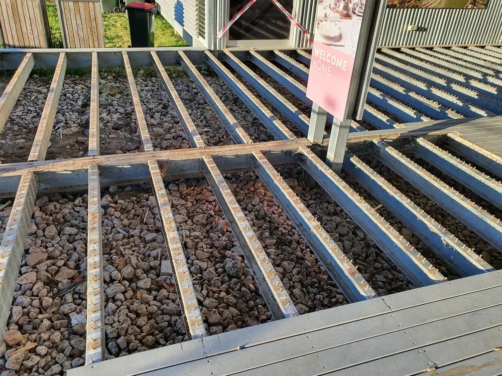 Steel deck frames: work by Modern Building Solutions
