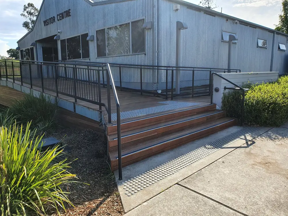 Visitor centre steps and deck: work by Modern Building Solutions